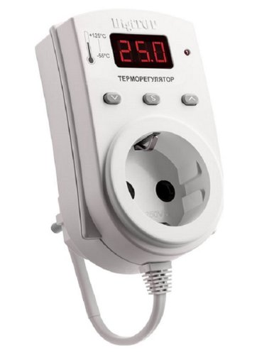 Реле температуры цифровое розеточное DigiTOP ТР-1 с внешним датчиком t картинка